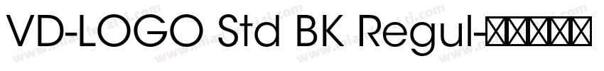 VD-LOGO Std BK Regul字体转换